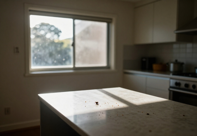 Ants swarming in an Annandale backyard before treatment