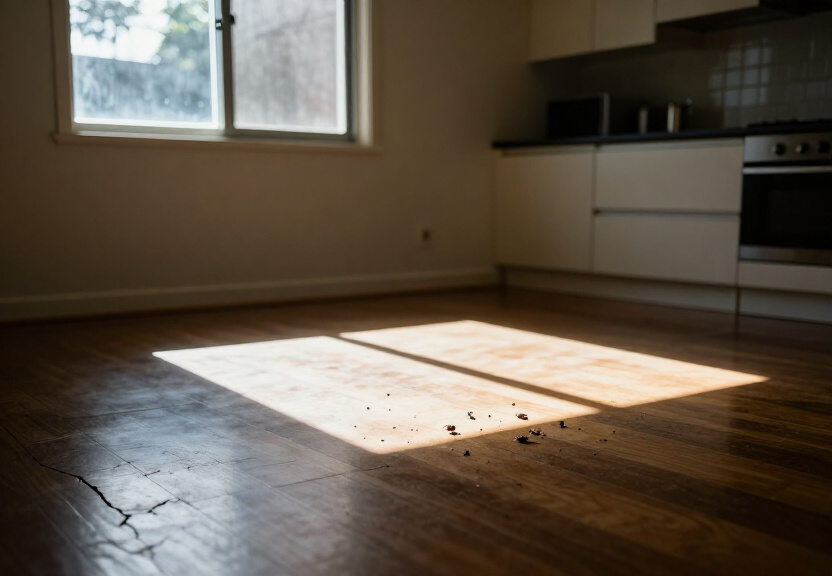 Termite damage in an Annandale timber-framed home before treatment